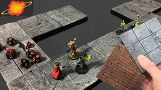 Make double sided dungeon tiles with magnets.