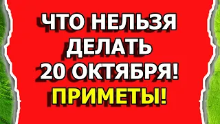 Народные приметы о том, что нельзя делать 20 октября