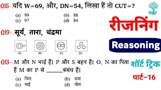 Reasoning प्रैक्टिस Set–16 | SSC GD | UPP | CGL CHSL MTS | RPF RRB NTPC | Mori Classes