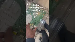 Water damage laptop motherboard washing video..