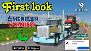 American Farming Download Free | First Look Gameplay On Android | New Farming Simulator