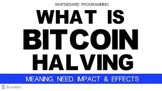 What is Bitcoin Halving Explained | BTC Halving History, Need, Impact & Effects