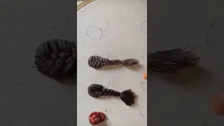 3 d hair embroidery #shorts #viral