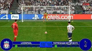 RONALDO & MESSI Played in Final UCL - LIVERPOOL vs TOTTENHAM  - Penalty Shootout - PES 2019 Gameplay