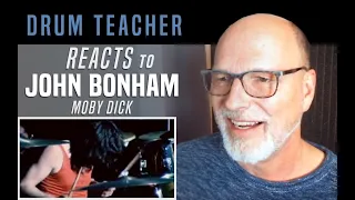 Drum Teacher Reacts to John Bonham - Moby Dick