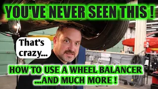 EXTREME out of balance wheel!  How to use a wheel balancer & everything about wheel balancing!