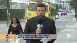 Dono de supermercado é morto à tiros durante assalto em São Francisco do Sul