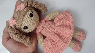 Boneca amigurumi Antonela - sem costura /Parte 1/2 passo a passo