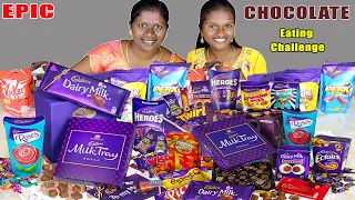 EPIC CHOCOLATE 🍫 EATING CHALLENGE / MIXIED CHOCOLATE EATING CHALLENGE IN TAMIL FOODIES / DAIRY MILK