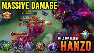 Hanzo Hyper Monster!! Top Global Hanzo Best Build 2023 - Hanzo Supreme Gameplay - Mobile Legends