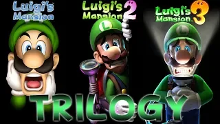 Luigi's Mansion {TRILOGY} All Cutscenes (1-2-3) [FULL MOVIE]