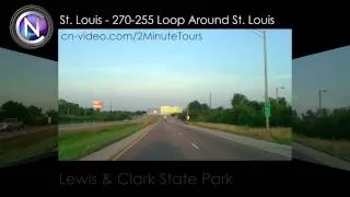 Time-lapse Video Driving Tour: 270-255 Loop Around St. Louis - Summer 2013