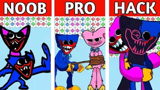 FNF Huggy Wuggy Character Test | NOOB vs PRO vs HACKER | Gameplay VS Playground