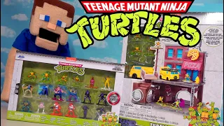 Ninja Turtles Mutant Mayhem Movie FIGURES PACK & TURTLE LAIR Playset! Jada Toys