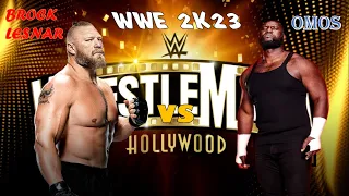 BROCK LESNAR VS OMOS WRESTLEMANIA GOES HOLLYWOOD (39)