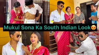 Finally South Indian Look Me Reels Shoot Hogya😍 @SonaDeyYt | Mukul Gain