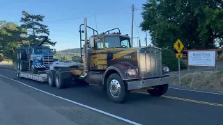 Taking David Hull's Two Kenworths and Diamond T To the 2022 Brooks, Oregon Truck Show