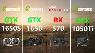 GTX 1650 SUPER vs GTX 1650 vs RX 570 vs GTX 1050 Ti Test in 7 Games