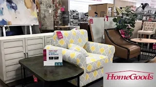 HOME GOODS FURNITURE SOFAS CHAIRS ARMCHAIRS TABLES - SHOP WITH ME SHOPPING STORE WALK THROUGH 4K