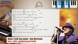🎹 Have I Told You Lately - Van Morrison Piano Backing Track with chords and lyrics