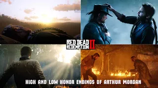 RDR2: ARTHUR'S HIGH & LOW HONOR ENDINGS WITH RETURN FOR MONEY & HELP JOHN