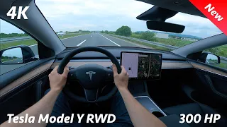 Tesla Model Y 2023 RWD - POV Test Drive and Full Review in 4K (LFP battery), Acceleration 0-100 km/h