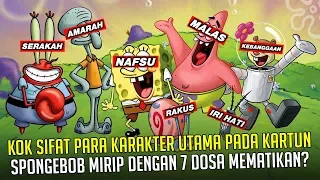 7 Dosa Mematikan yang menjadi sifat para karakter utama SpongeBob SquarePants