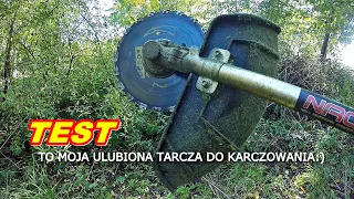 TARCZA kosy spalinowej  ŁAŃCUCHOWA  do zarośli i drzew Test Moja ulubiona Brushcutter chainsaw blade