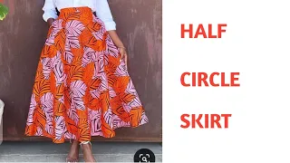 how to make a HALF CIRCLE SKIRT with pockets. NO PATTERN. #circleskirt #maxiskirt #midiskirts