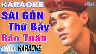 Karaoke SÀI GÒN THỨ BẢY Tone Nam Bảo Tuấn - Karaoke Nhạc Vàng Xưa Hay Nhất - Asia Karaoke Beat Chuẩn