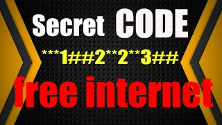 Secret CODE for free Internet 2023