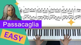 Handel Passacaglia | Easy Piano Songs for Beginners