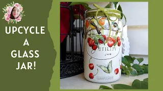 How to decoupage a jar from scratch with paper napkins