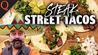 Tequila Lime Marinated Steak Street Tacos | Ft. Kosmos Q