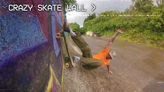 A Crazy Skate Wall on the way to a Waterfall!