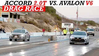 2020 Honda Accord Sport 2.0T vs. 2020 Toyota Avalon V6 Drag Race