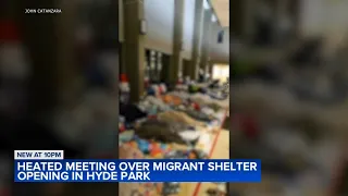 Heated meeting held over migrant shelter in Hyde Park