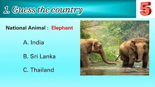 Guess the Country by its National animal or birds | Guess the country | General Knowledge (GK)