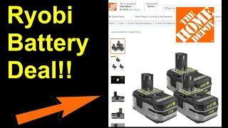 Ryobi Battery Deal!! @Home Depot