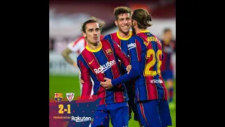 Barcelona vs Athletic Bilbao 2-1 – Highlights