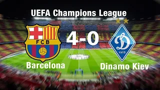 Dynamo Kiev 0-4 FC Barcelona. All goals and Extended Highlights