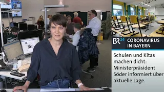 #BR24live: Schulen in Bayern machen dicht - Söder informiert über aktuelle Lage | BR24