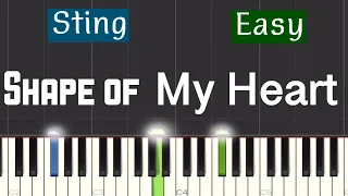 Sting - Shape of My Heart Piano Tutorial | Easy
