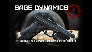 Zeroing a Handgun Red Dot Sight