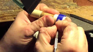 15. Carving a ring in wax for casting