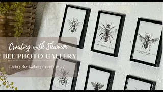 Bee Photo Gallery Using the All New Melange Paint Inlay by IOD Spring Release 2023