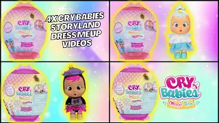 CRY BABIES MAGIC TEARS 4X TOY OPENING VIDEOS HUNTING FOR AGATHA AND SYDNEY #crybabies #magictears