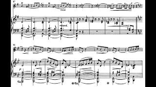 3 Romances for Violin and Piano, Op. 22, Allegretto (C. Schumann) Score Animation