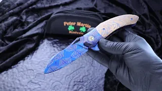 Peter Martin QSB Zircume Handle,Mosaic Damascus (2019 Blade Show)