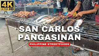 [4K] Mouth DROOLING Walk Tour | Street Foods in San Carlos City Pangasinan | Philippine Street Foods